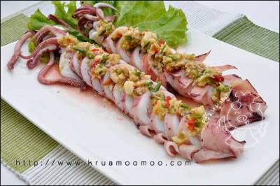 วิธีทำ ปลาหมึกยัดไส้นึ่งมะนาว เมนูอาหารอร่อยๆ ทำง่ายๆ