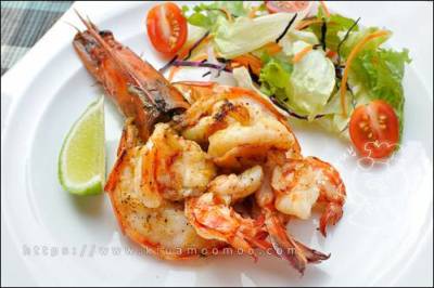 สเต็กกุ้งลายเสือ อร่อย และน่ากินไม่แพ้ร้านอาหาร